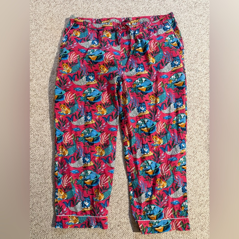 2x Printfresh Pajama Pants - Cat Mermaids